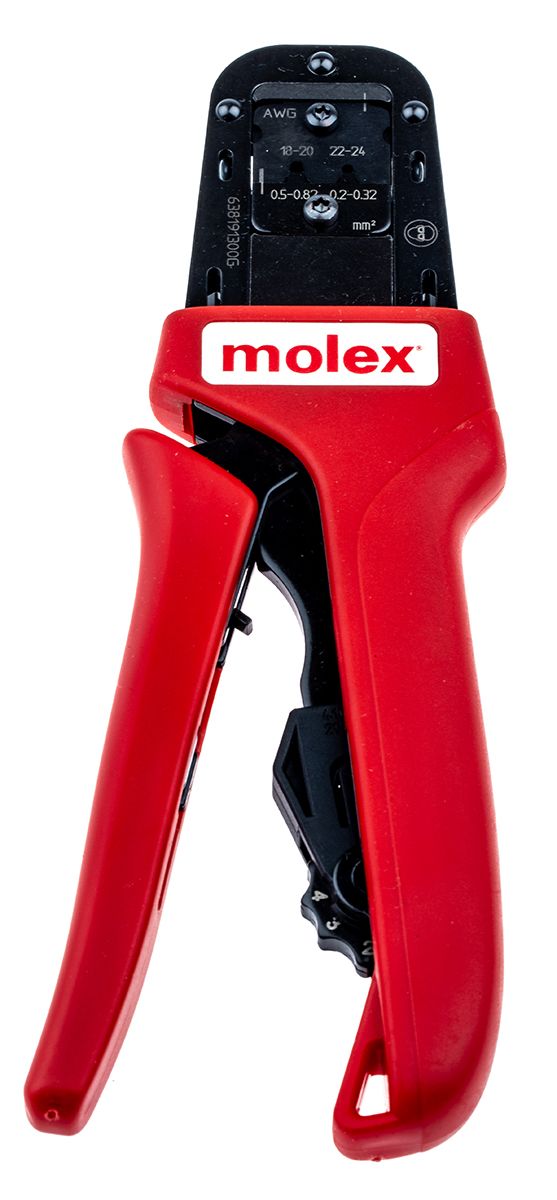 Molex Ratcheting Hand Crimping Tool for Standard .062 Pin and Socket Crimp Terminals