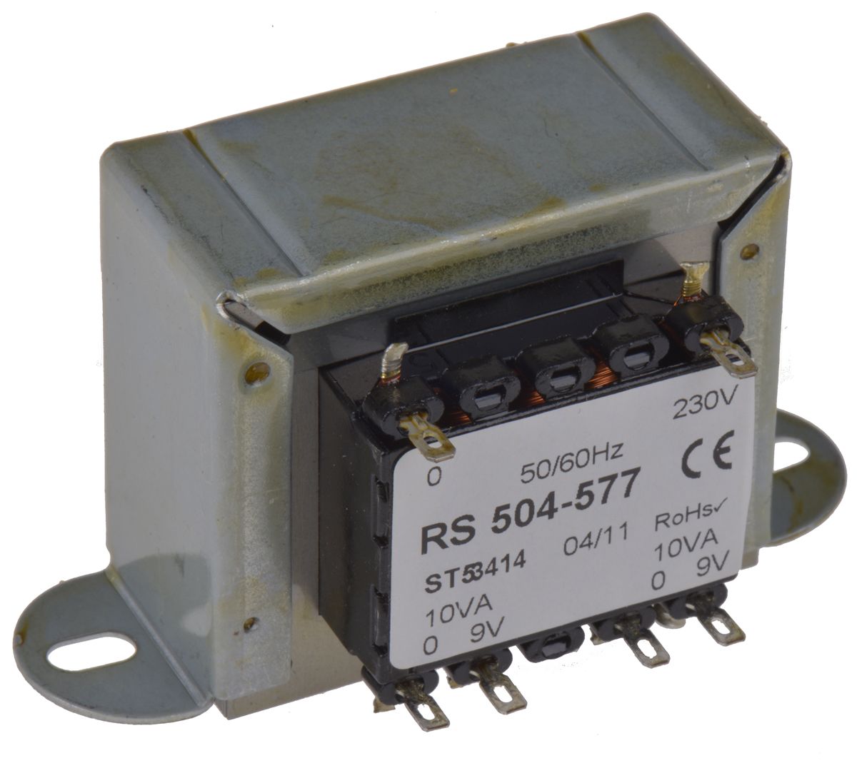 RS PRO 20VA 2 Output Chassis Mounting Transformer, 9V ac