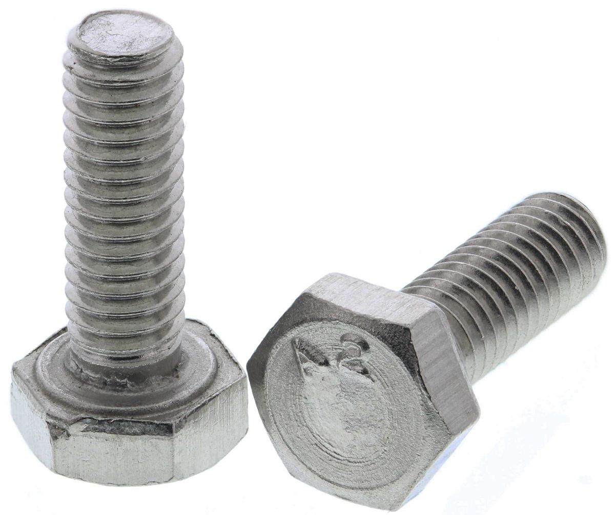 Plain Stainless Steel Hex Hex Bolt M4 X 12mm Rs 