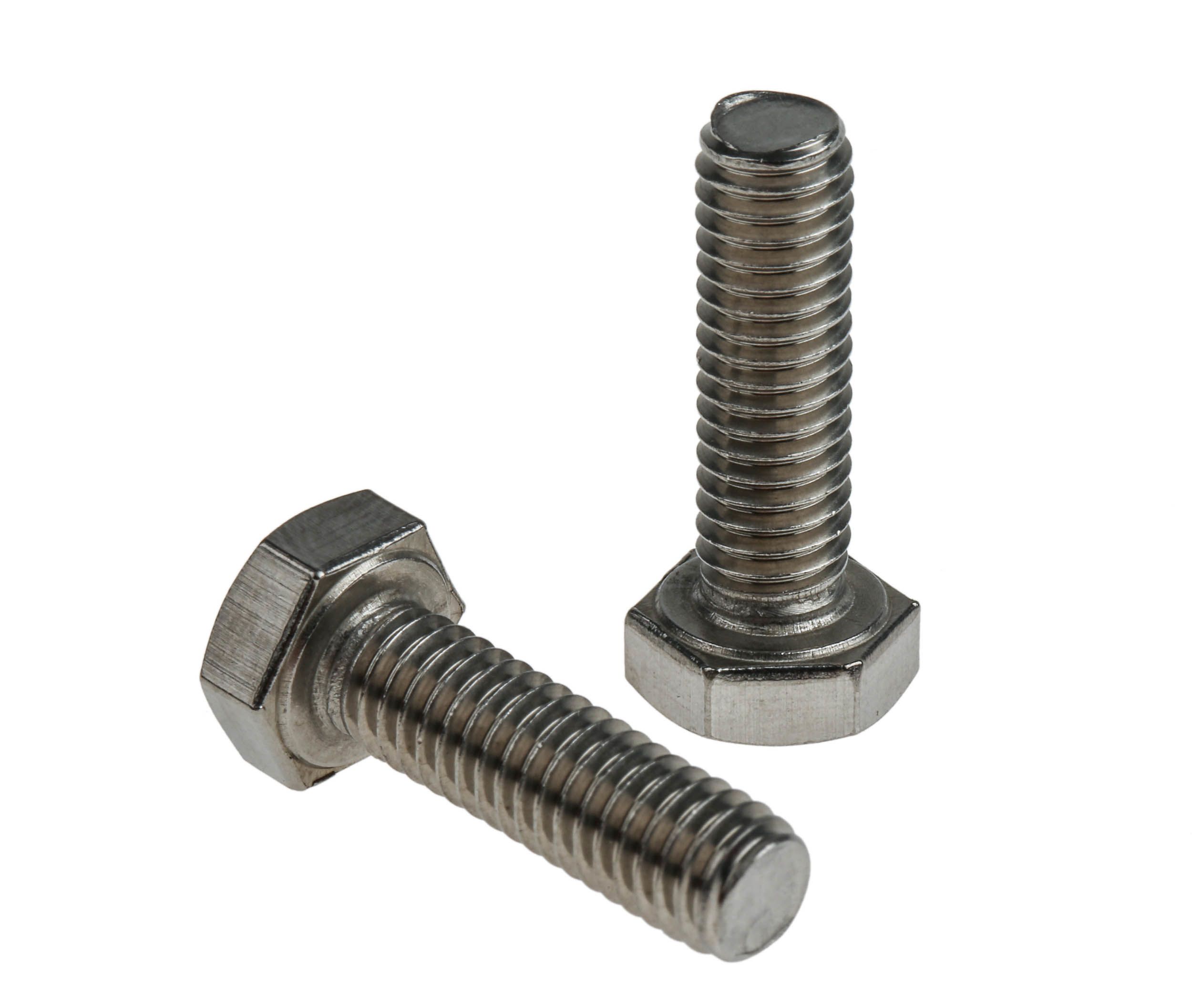 Plain Stainless Steel Hex Hex Bolt M6 X 20mm Rs 