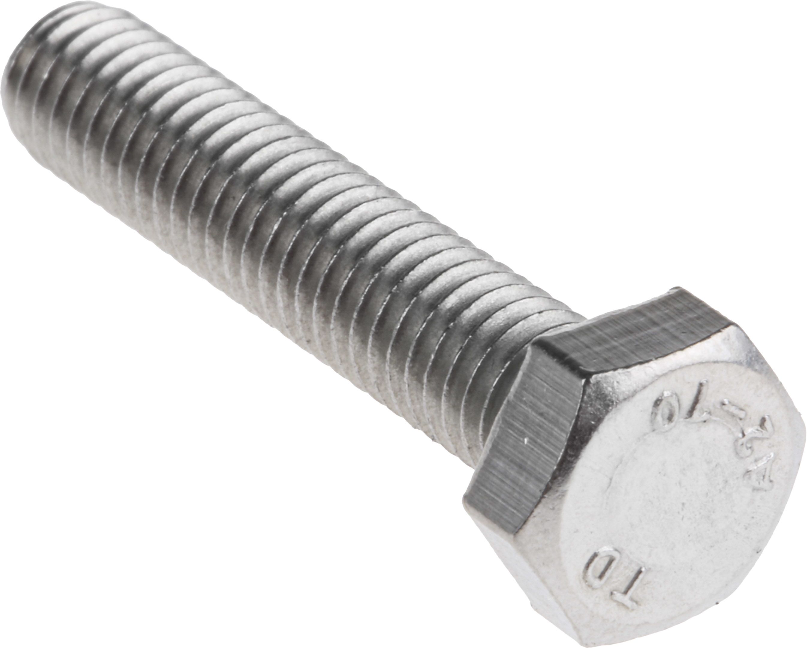 Plain Stainless Steel Hex Hex Bolt M6 X 30mm Rs 