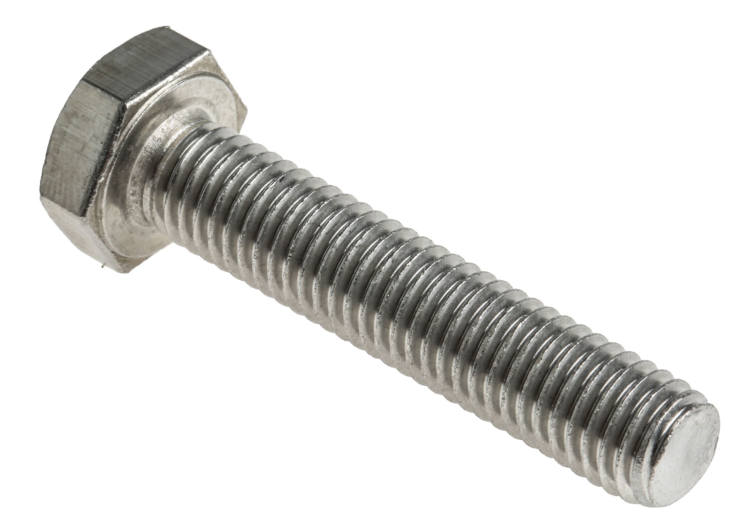 Plain Stainless Steel Hex, Hex Bolt, M10 x 50mm