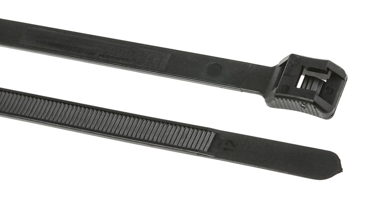 Legrand Black Nylon Cable Tie, 260mm x 7.6 mm