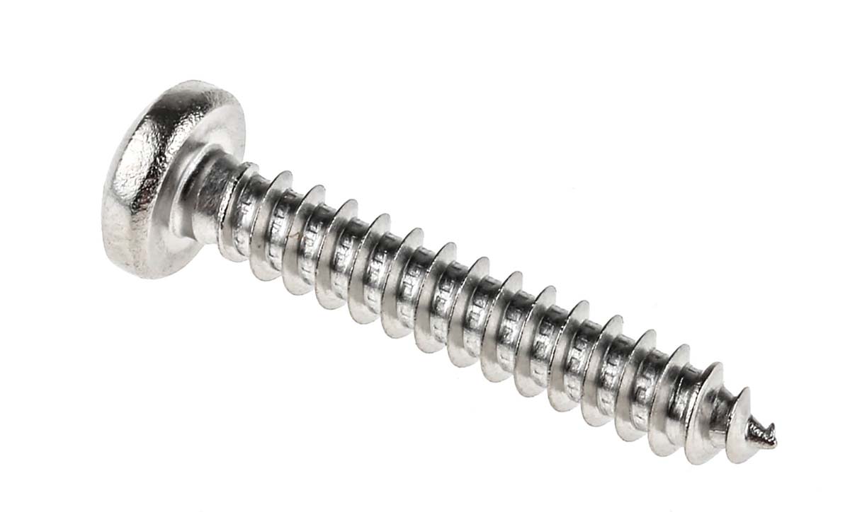 Rs Pro Plain Stainless Steel Pan Head Self Tapping Screw N X In Long Mm Long Rs