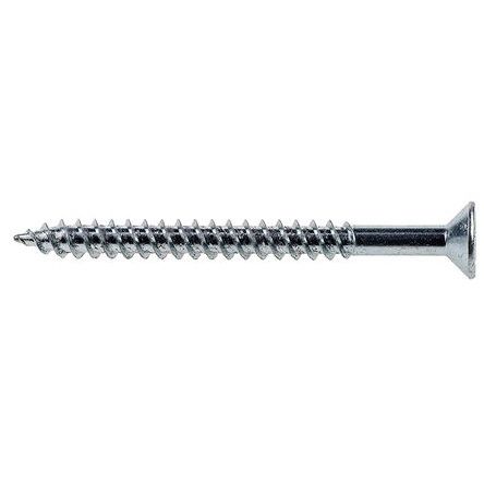 RS PRO Pozidriv Countersunk Steel Wood Screw Bright Zinc Plated, Clear Passivated, No. 8 Thread, 2in Length