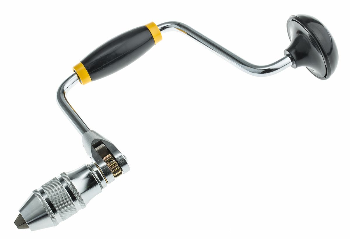 RS PRO Ratchet 10 mm 4Jaw Chrome Steel Hand Drill RS