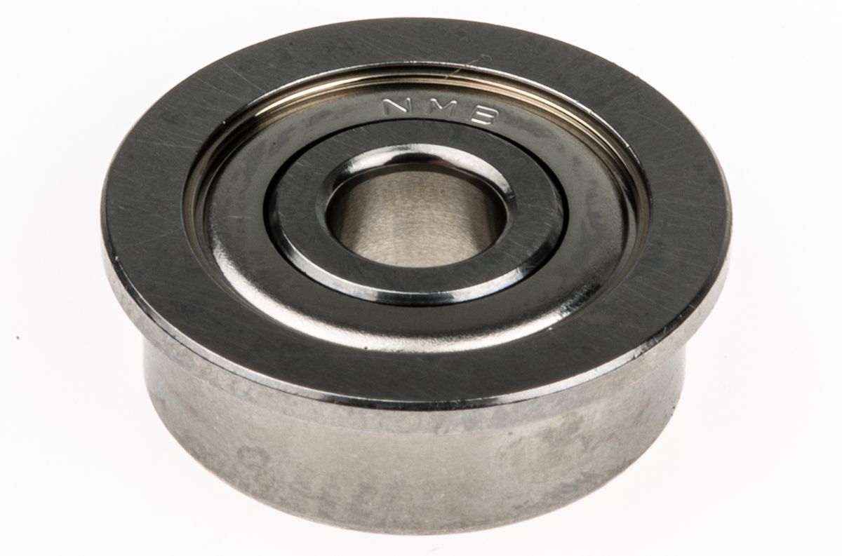NMB Radial Ball Bearing - Flanged Race Type, 4mm I.D, 13mm O.D