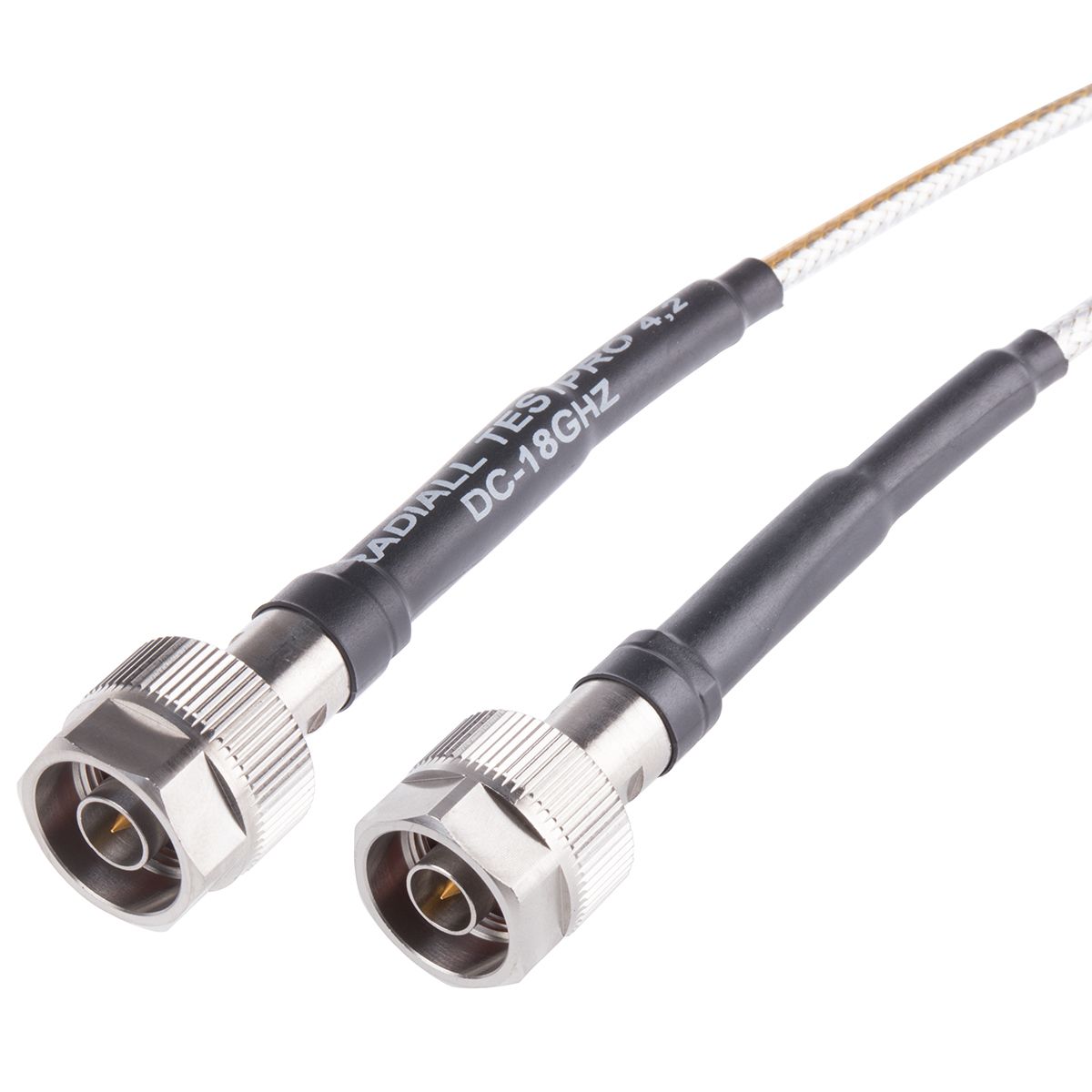 Radiall Male N-type to Male N-type Coaxial Cable, 50 Ω, 1.2m