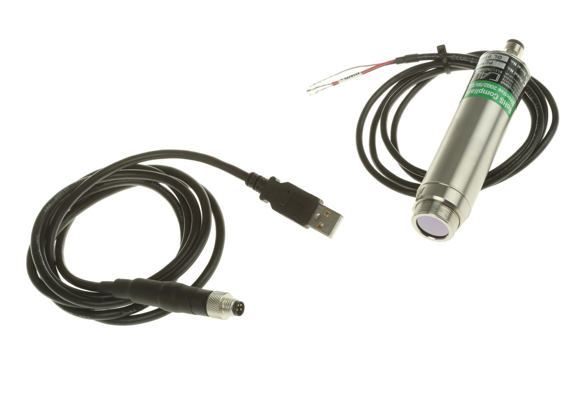 Calex PU151 mA Output Signal Infrared Temperature Sensor, 1m Cable, -40°C to +1000°C