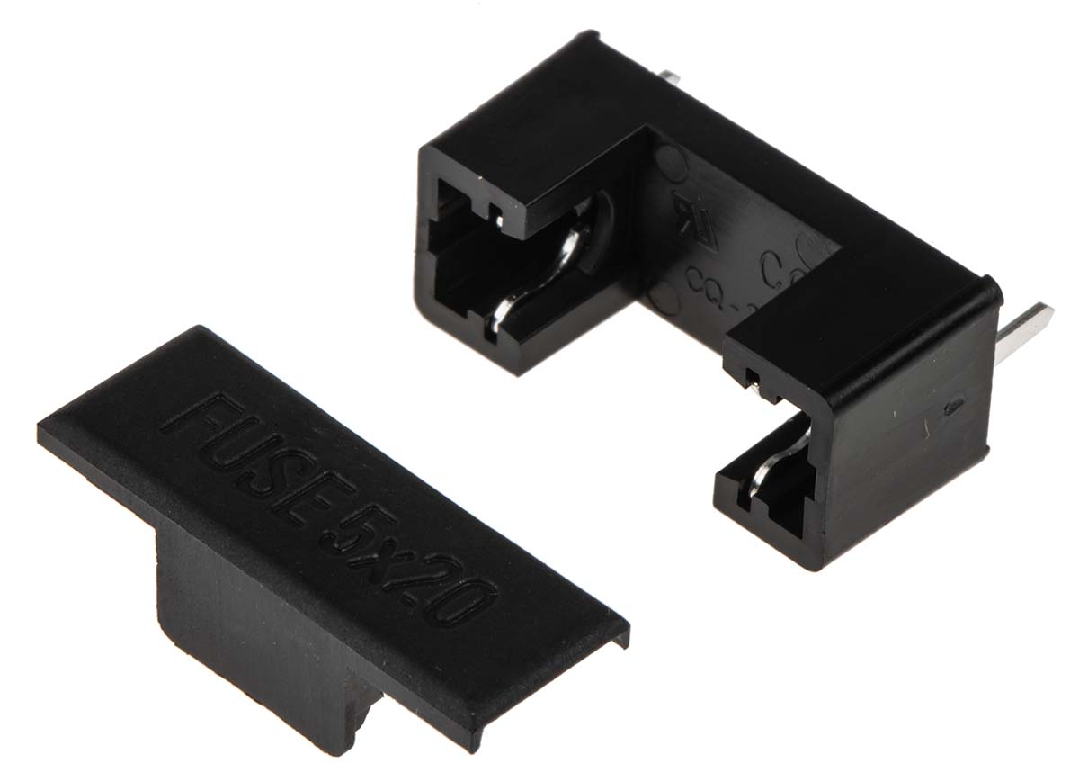 RS PRO 6.3A PCB Mount Fuse Holder for 5 x 20mm Fuse, 250V ac