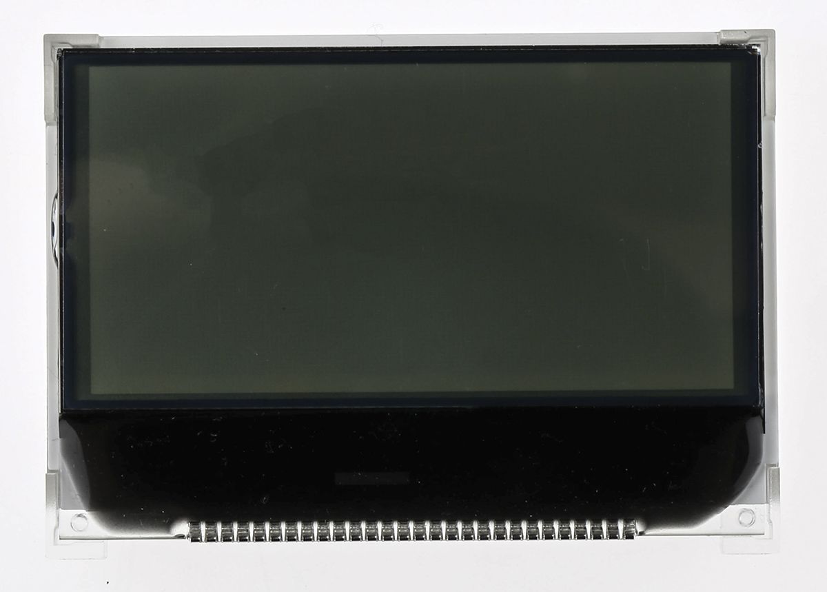 Displaytech 64128K-FC-BW-3 Graphic LCD Display, Black on White, Transflective