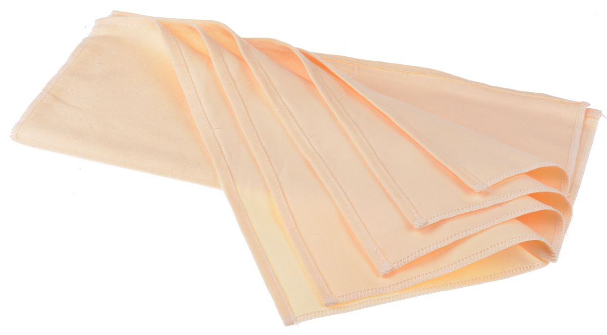 RS PRO Beige Microfibre Cloths for Polishing, Repeat Use, Dry Use, Box of 5, 350 x 350mm