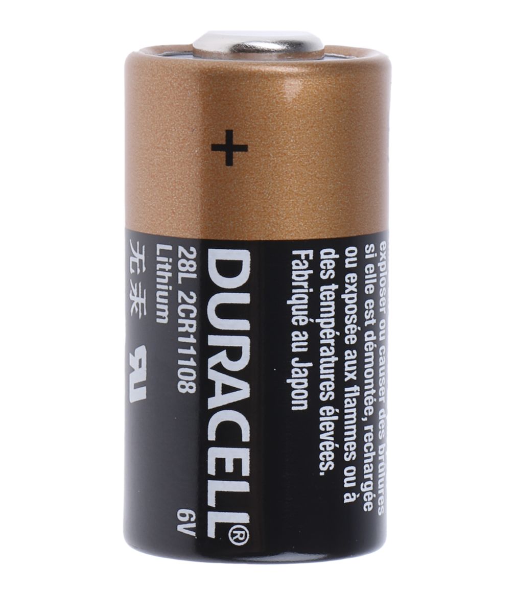 Duracell Lithium Manganese Dioxide 6V, 2CR11108 Camera Battery