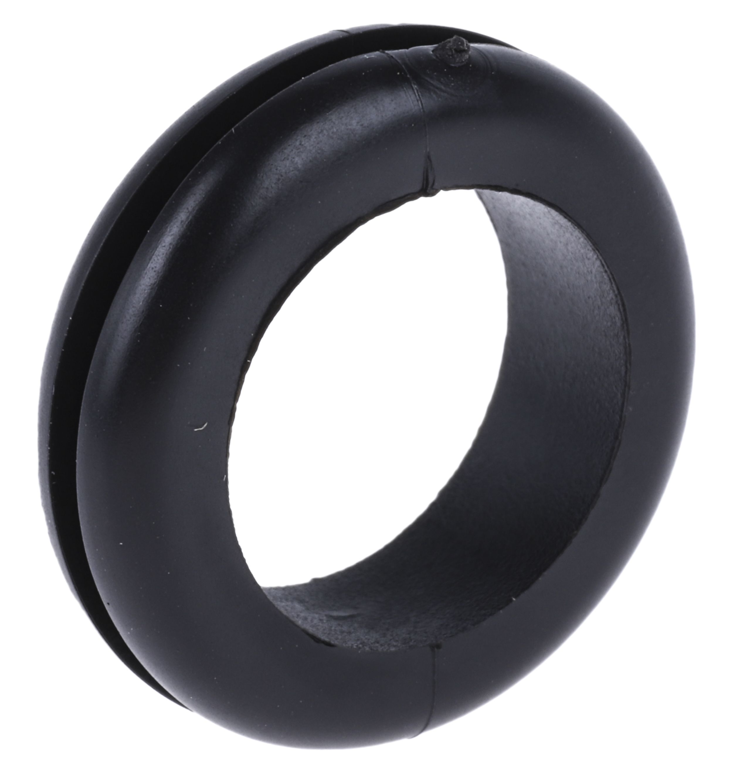 Kábelalátétgyűrű PVC Kábelgyűrű, 1.6mm Fekete, Ø: Maximum of 16mm 20mm