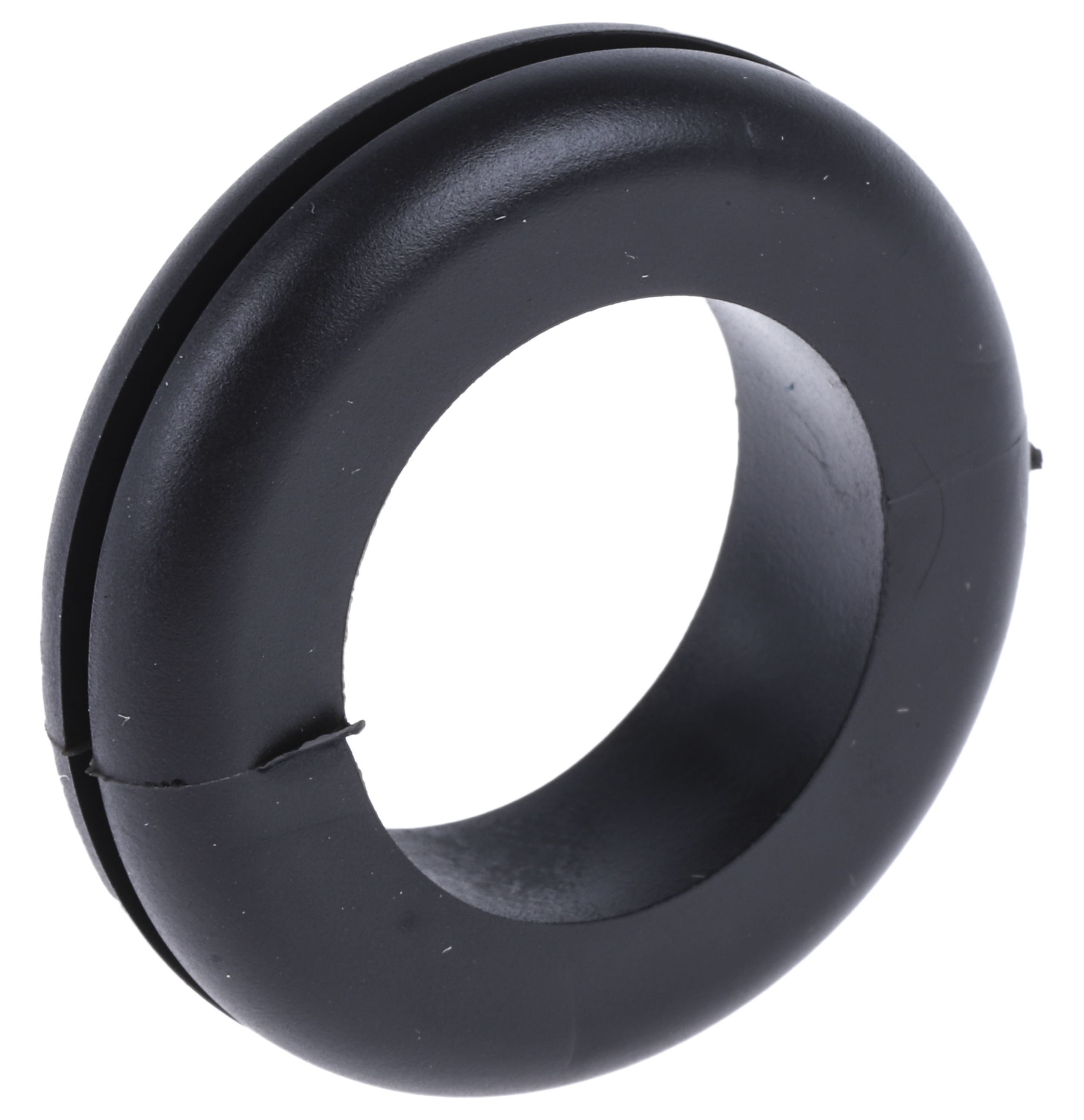 Kábelalátétgyűrű PVC Kábelgyűrű, 1.6mm Fekete, Ø: Maximum of 18.5mm 25mm