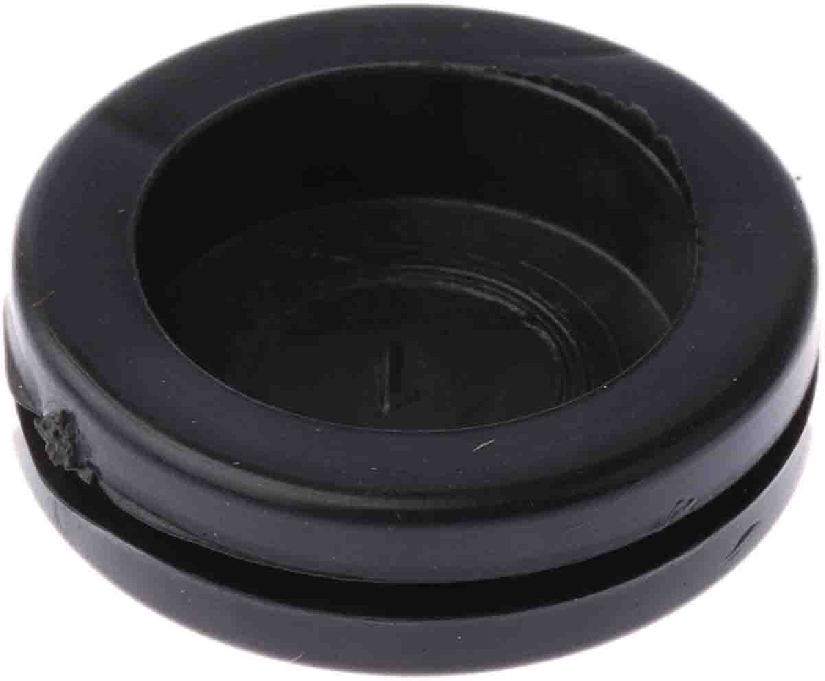 Richco Black PVC 25mm Cable Grommet for Maximum of 20.5mm Cable Dia.