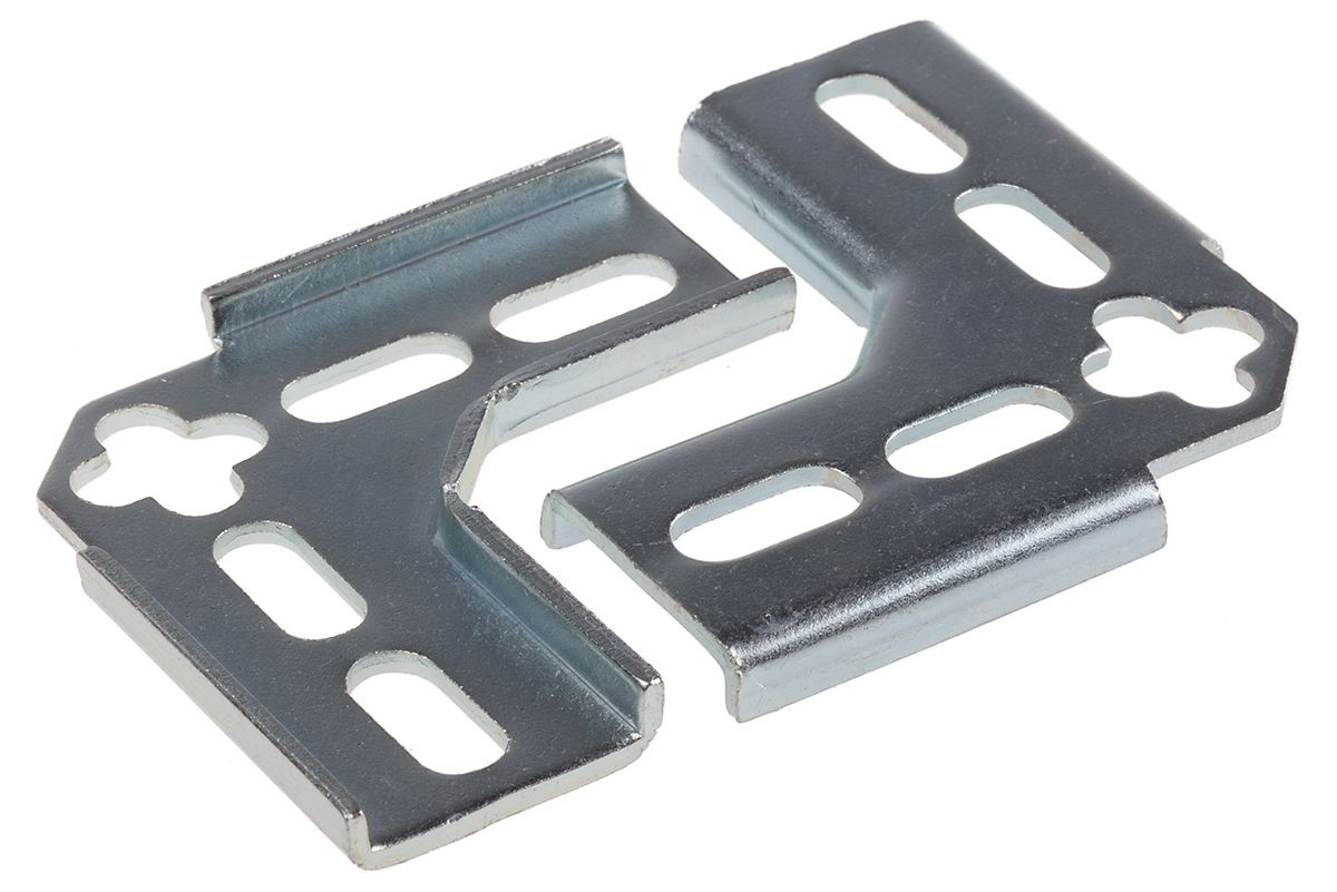 RS PRO Angled Bracket for Use with DIN Rail RS