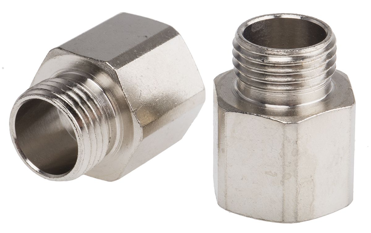 RS PRO PG9 → M16 Thread Converter Conduit Fitting, 9mm nominal size