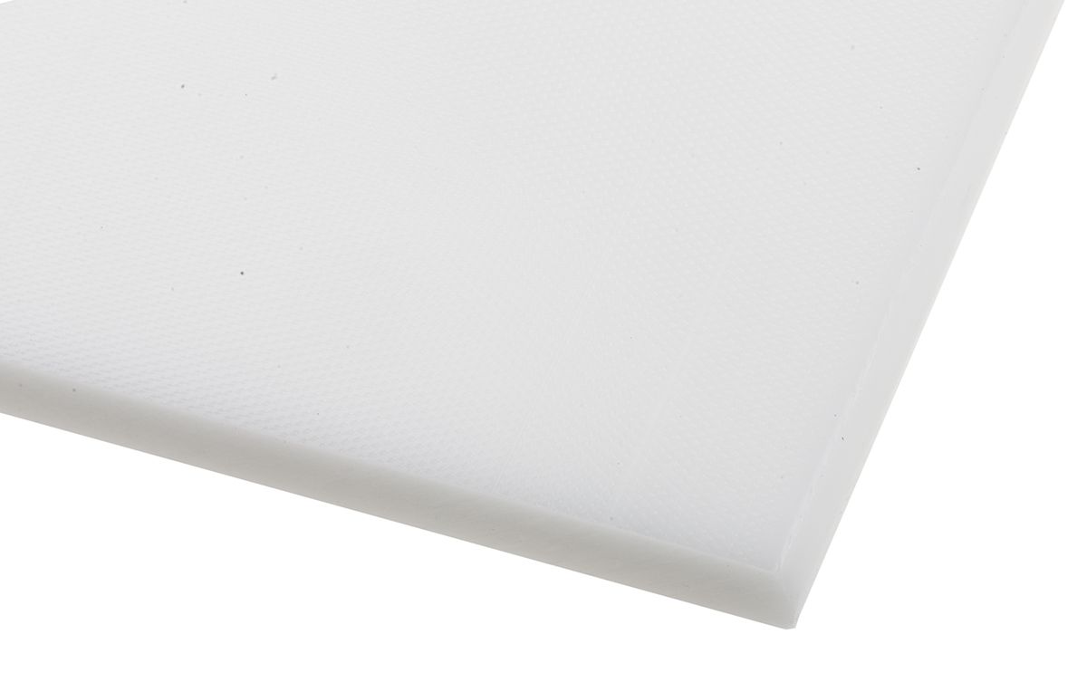 White Plastic Sheet, 500mm x 300mm x 10mm