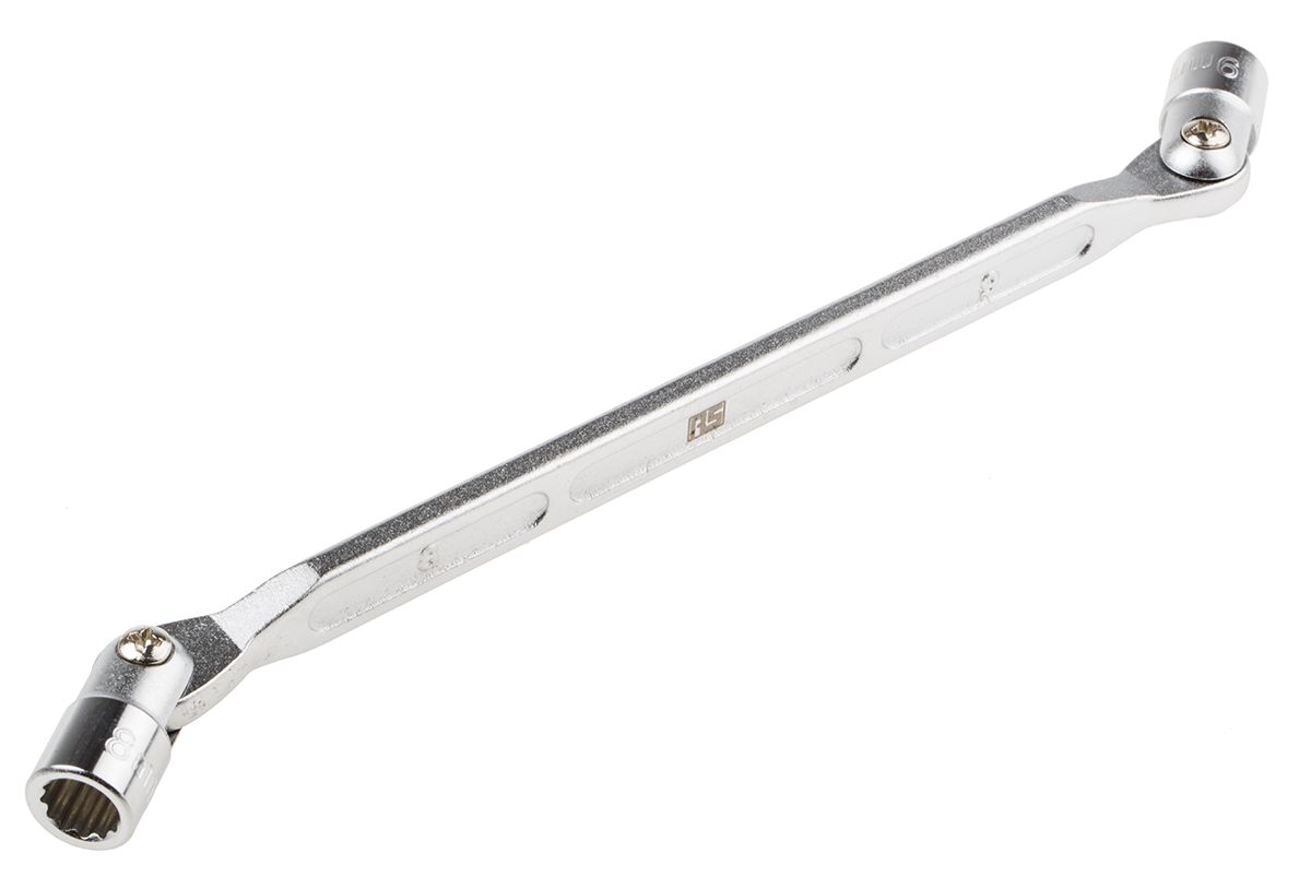 RS PRO 8 mm, 9 mm Flexibel Sechskant Steckschlüssel