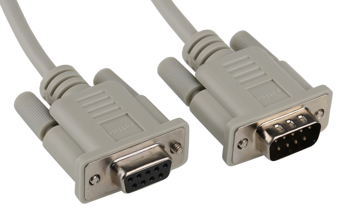 Roline 1.8m 9 pin D-sub to 9 pin D-sub Serial Cable