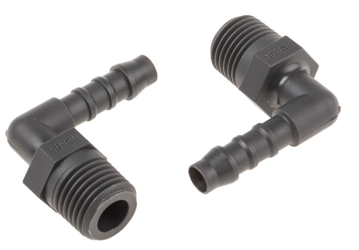 RS PRO Hose Connector, Elbow Hose Tail Adaptor, BSP 1/4in 6mm ID