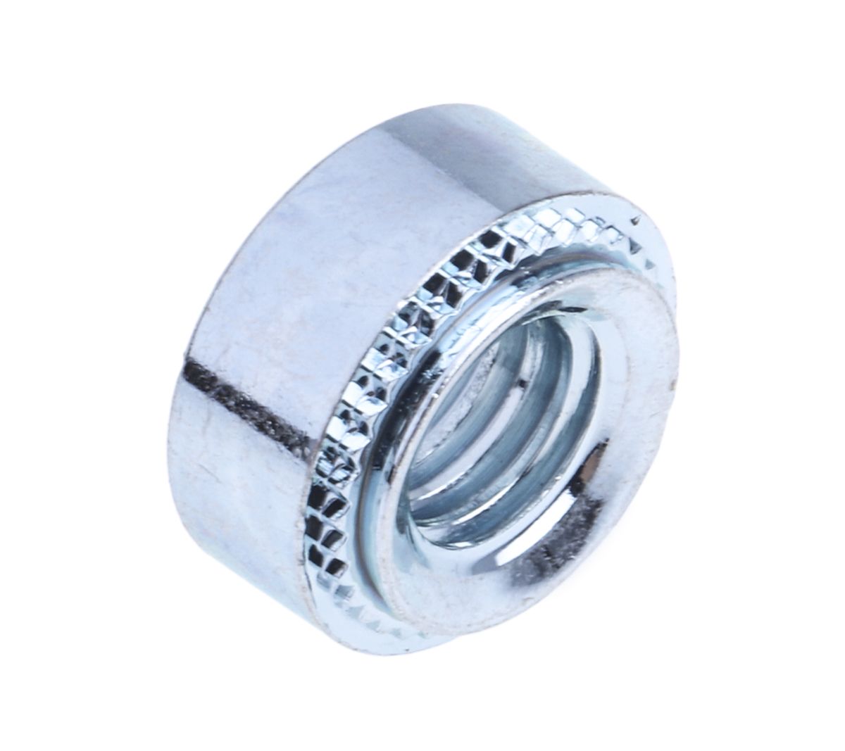 RS PRO Clear Passivated, Zinc Steel Clinch Nut, M6