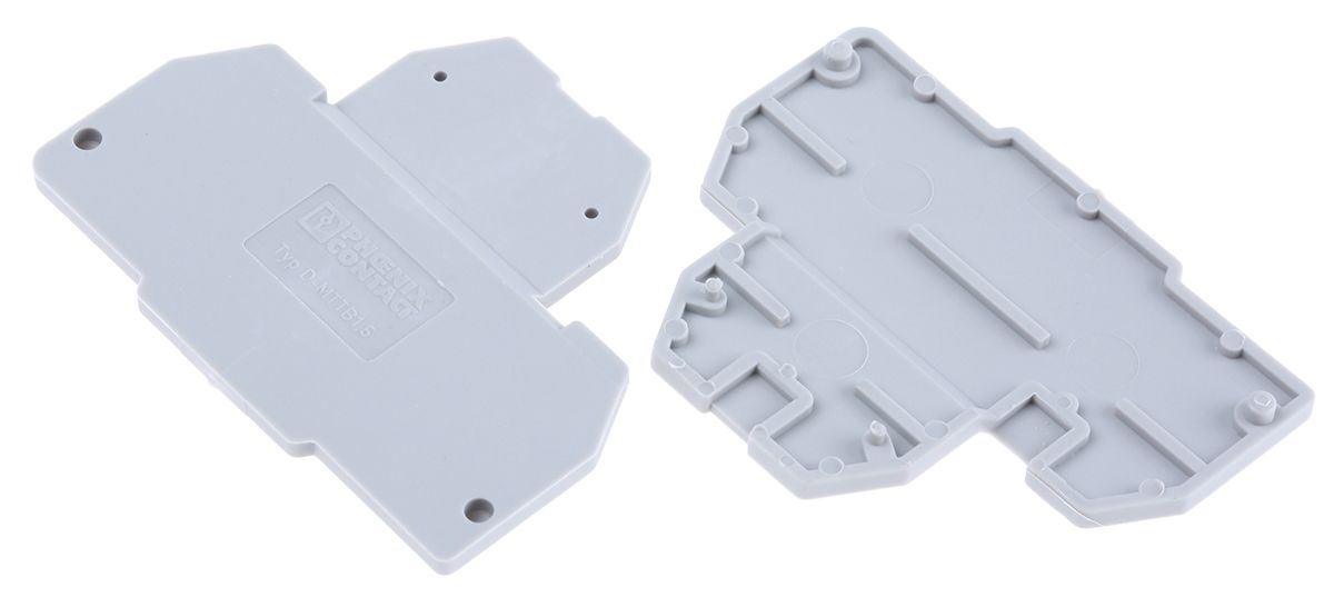 Phoenix Contact D-MTTB 1.5 Series End Cover for Use with DIN Rail Terminal Blocks