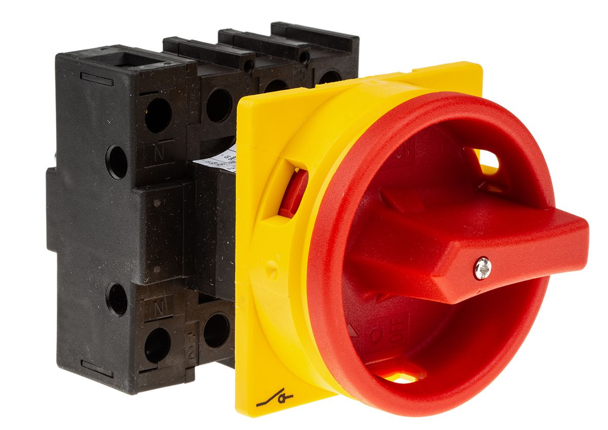 081587 P125/EA/SVB/N Eaton 3P + N Pole Panel Mount Isolator Switch