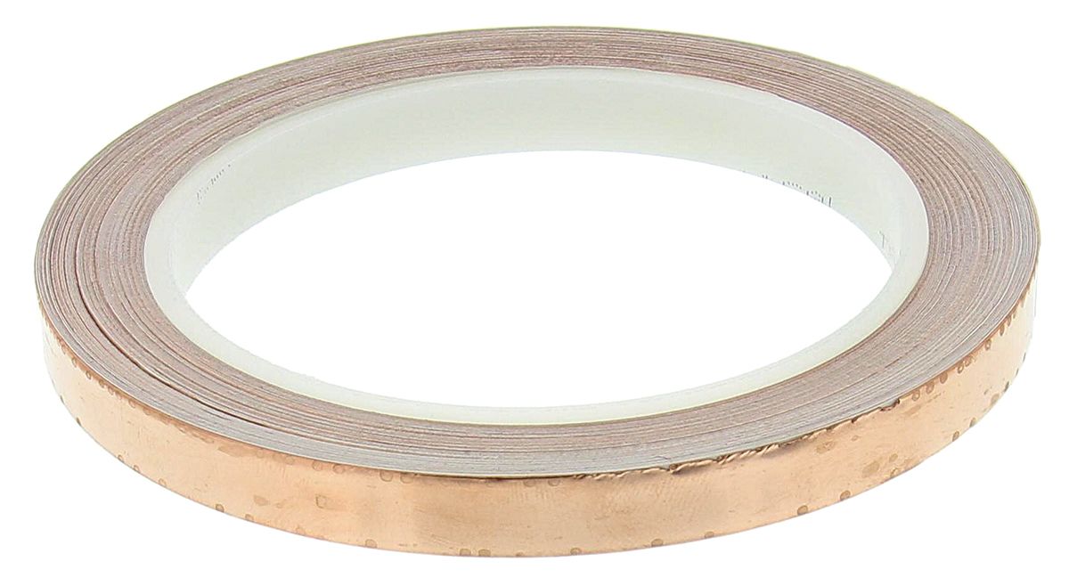 3M 1181 Metallband Kupferband leitend, Stärke 0.04mm, 9.5mm x 16m, -20°C bis +155°C, Haftung 3,8 N/cm