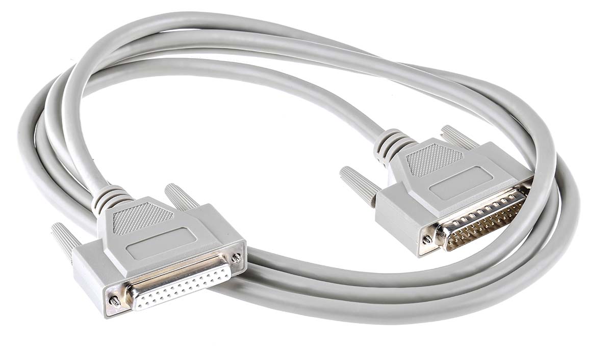 Phoenix Contact 2m 25 pin D-sub to 25 pin D-sub Serial Cable