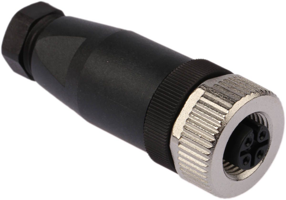 Binder 713 Series Cable Mount Connector, 4 Pole Socket