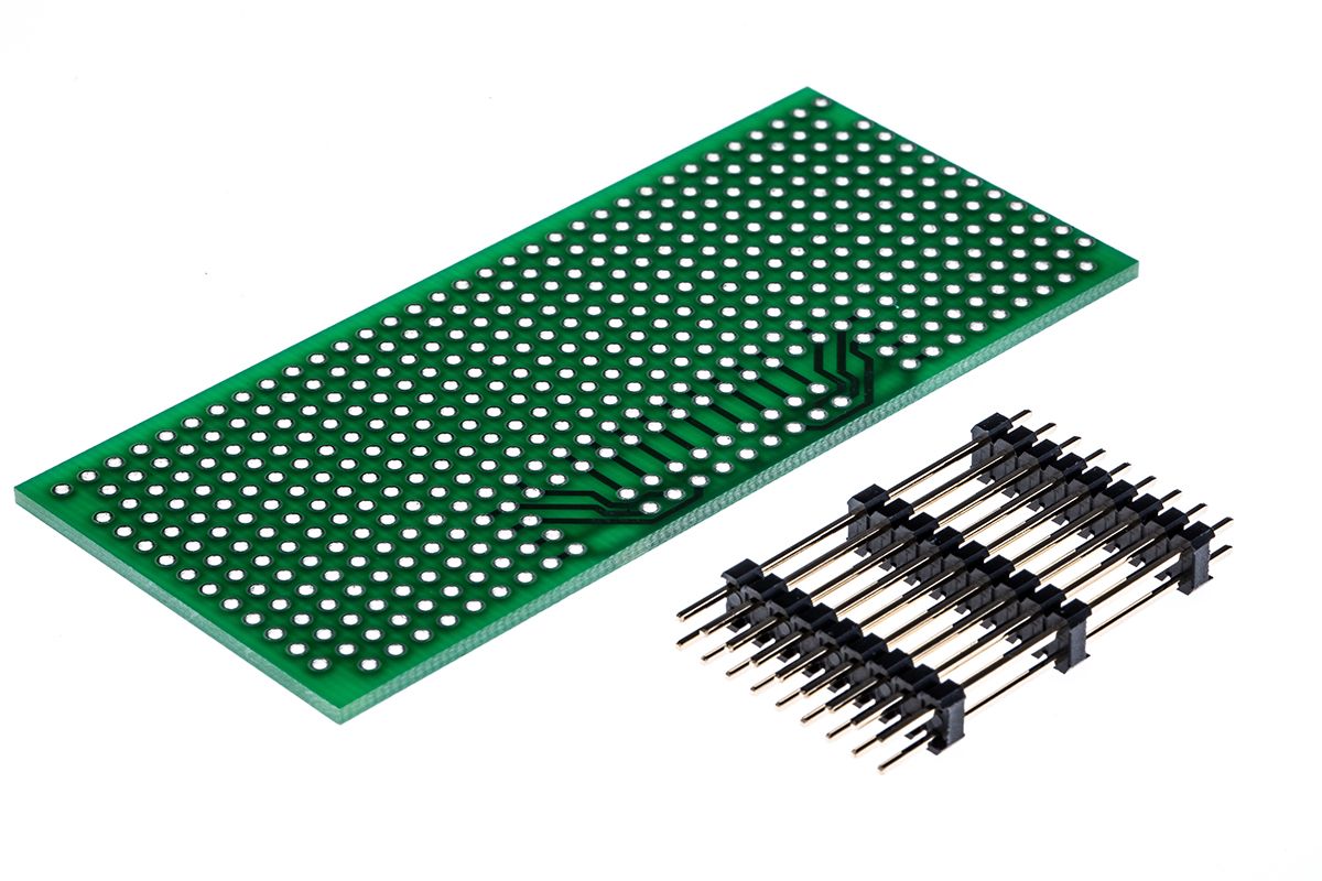 Phoenix Contact RPI-BC EXT-PCB HBUS SET Series Perfboard with Pin Strip for Use with Prototyping Electronic Circuits