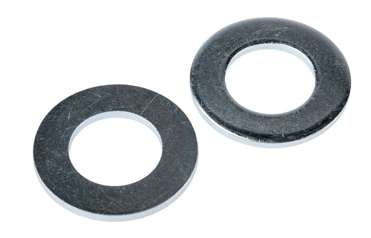 Bright Zinc Plated Steel Plain Washer Plain Washer, M20, BS 4320 RS