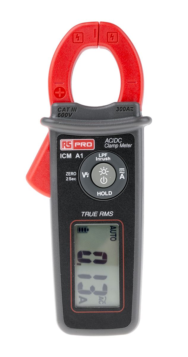 RS PRO ICMA1 AC/DC Clamp Meter, 300A dc, Max Current 300A ac CAT III 600 V