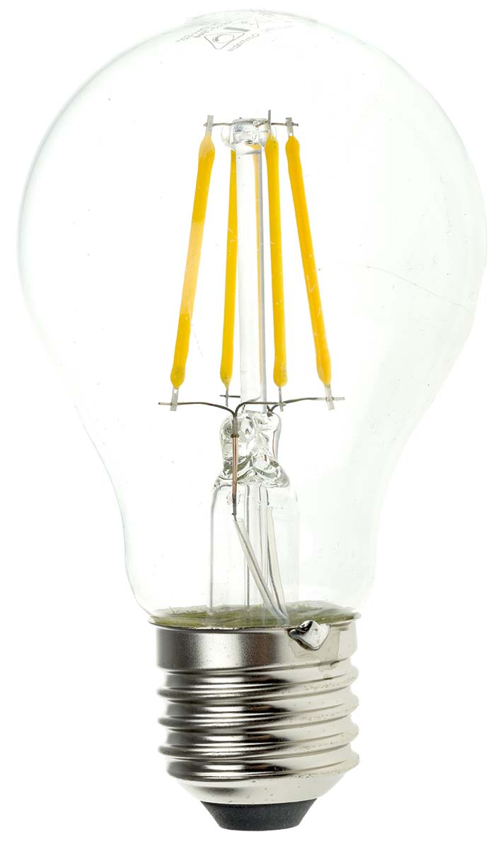 RS PRO E27 LED GLS Bulb 7 W 60W Warm White GLS Shape RS rs-pro-e27-led-gls-bulb-7-w-60w-warm-white-gls-shape-rs