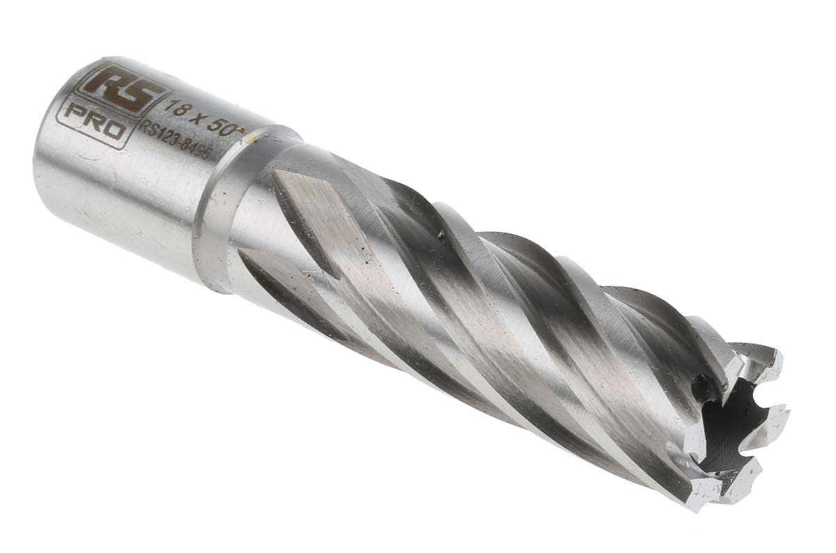 RS PRO HSS 18 mm Cutting Diameter Drill Bit RS