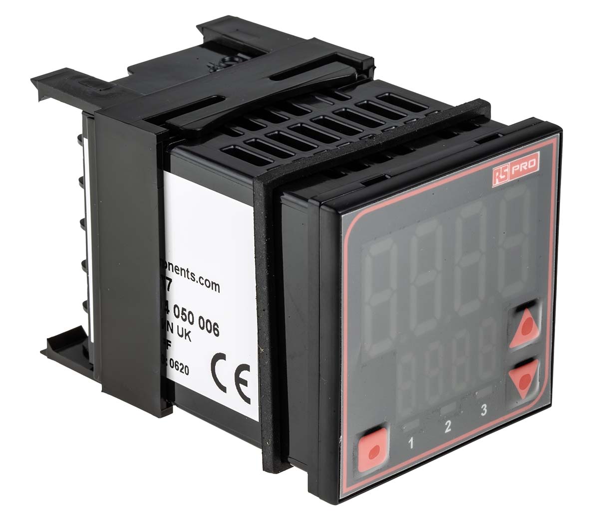 RS PRO Panel Mount PID Temperature Controller, 48 x 48mm, 3 Output Relay, SSR, 24 V ac/dc Supply Voltage