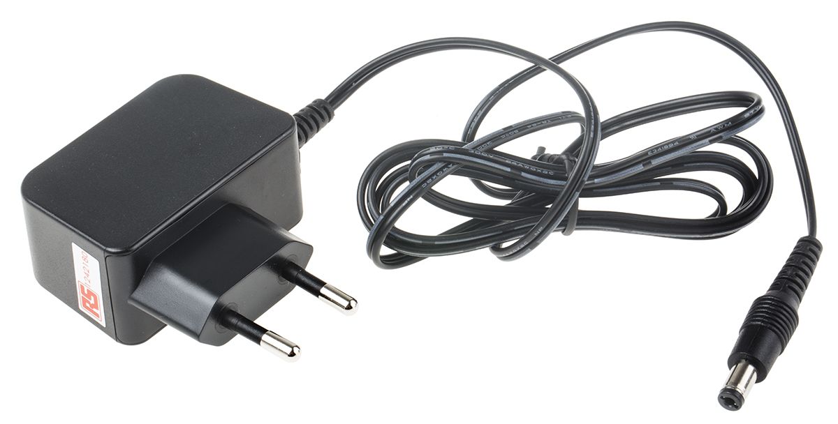 Adaptador AC/DC RS PRO 100V ac, 9V dc, 1 salida, Adaptador ac/dc, 840mA Adaptador AC/DC RS PRO 100V ac, 9V dc, 1 salida, Adaptador ac/dc, 840mA