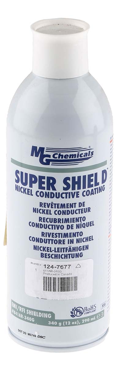 MG Chemicals Grey Nickel Aerosol Conductive Lacquer Aerospace, Antennas, Audio Equipment, Cable Boxes, Cellphones,