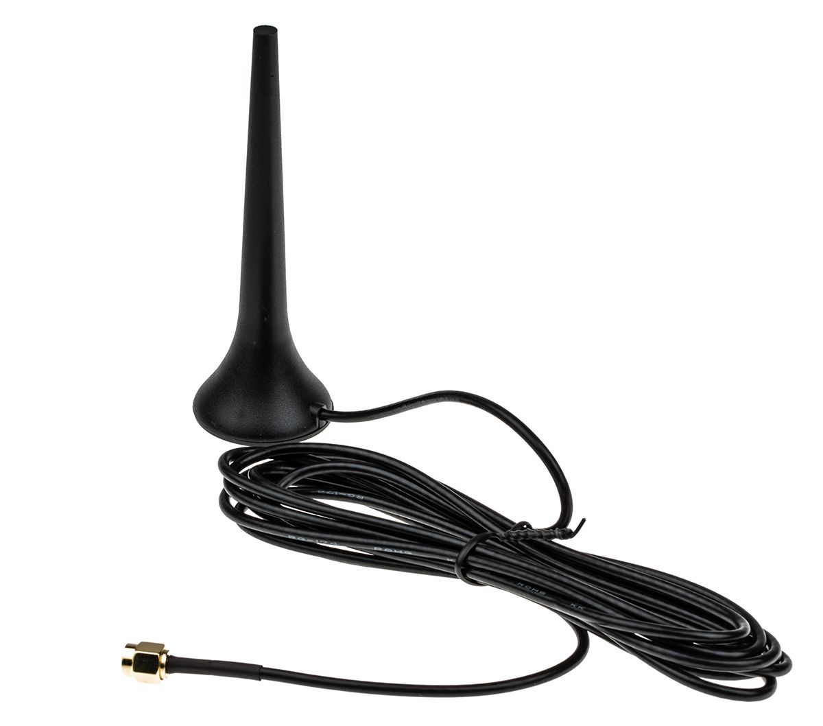 Siretta MIKE1A/2.5M/SMAM/S/S/12 Rod Multiband Antenna with SMA Connector, 2G (GSM/GPRS), 3G (UTMS), 4G, 4G (LTE Cat-M),