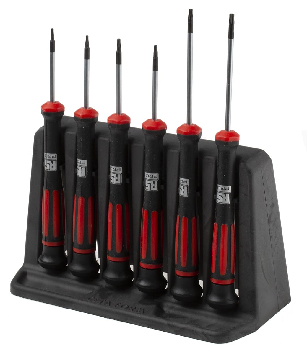 RS PRO Precision Torx Screwdriver Set 6 Piece RS