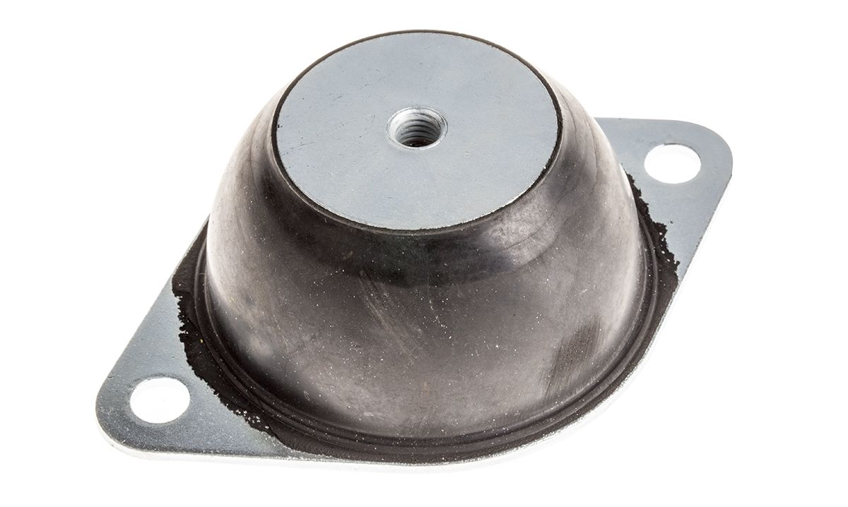 RS PRO Round M10 Anti Vibration Mount with 220kg Compression Load RS