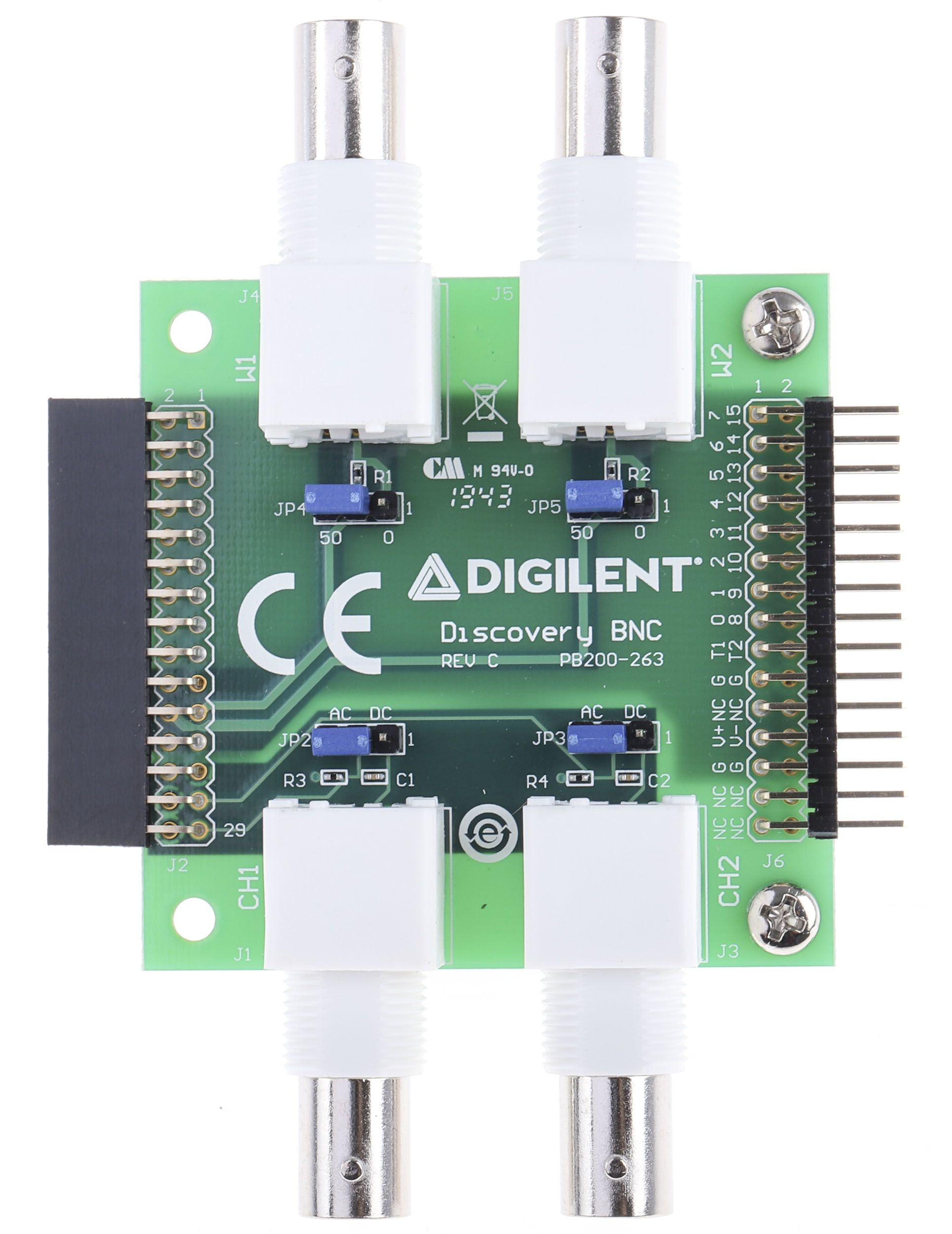 Digilent 410-263 BNC-Leiterplattenadapter, für Analog Discovery 2