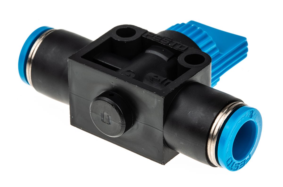 HE2QS8 Festo HE Series Pneumatic Manual Control Valve, 153468 RS