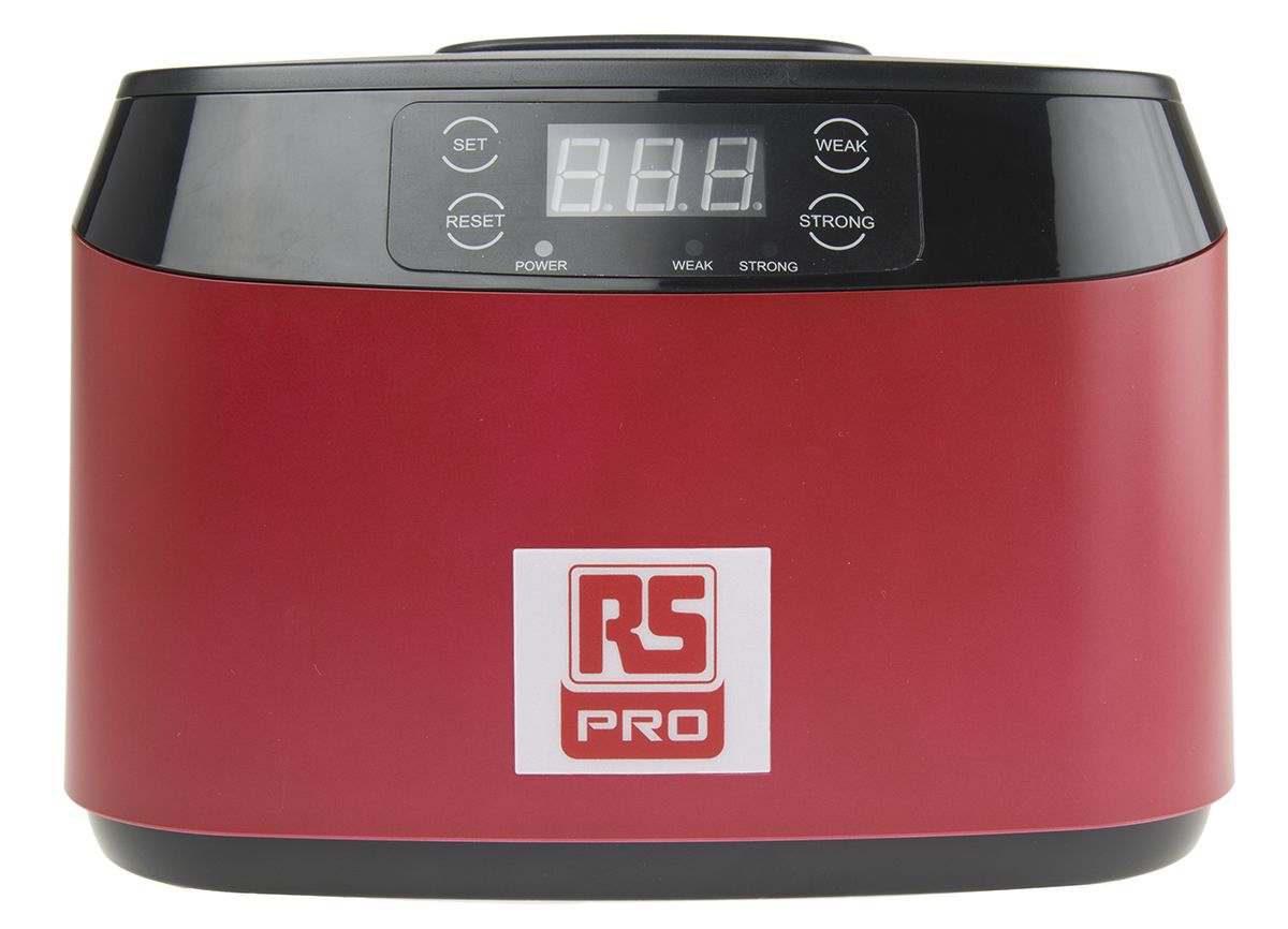RS PRO Ultrasonic Cleaner, 35 W, 70 W, 1.2L RS