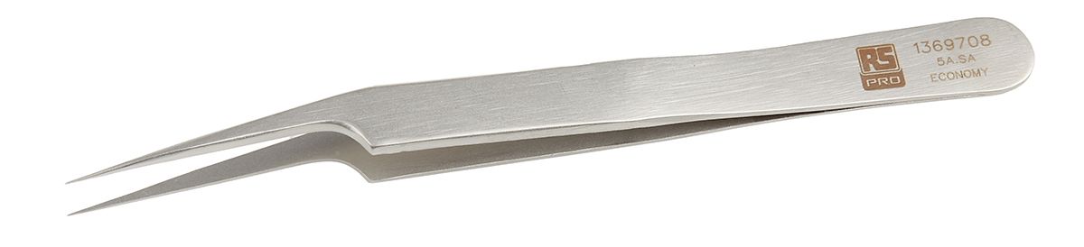 RS PRO 115 mm, Stainless Steel, Extra Fine, Tweezers
