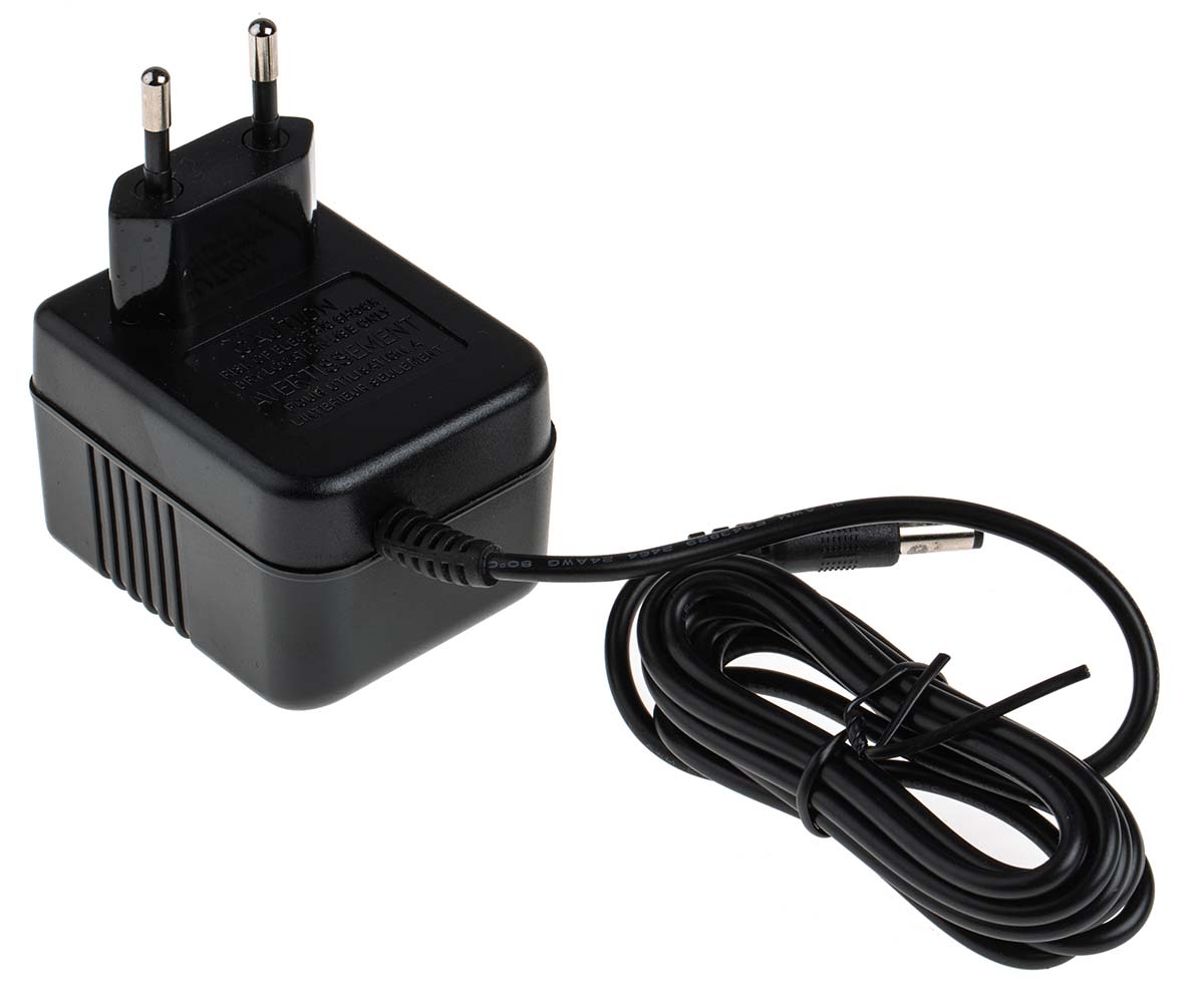 Adaptador AC/DC RS PRO 230V ac, 12V ac, 1 salida, Adaptador ac/ac Adaptador AC/DC RS PRO 230V ac, 12V ac, 1 salida, Adaptador ac/ac