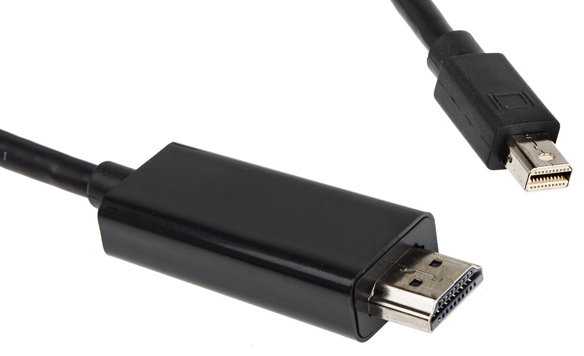 RS PRO Mini DisplayPort to HDMI Adapter Male to Male RS