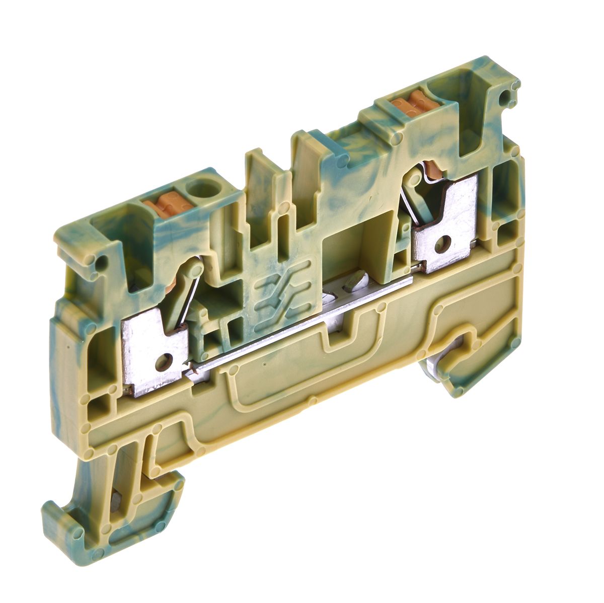 1521680000 Weidmuller Green/Yellow A DIN Rail Terminal Block, Single